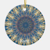 Blue Chakra Kaleidoscope Thunder_Cove Keramisch Ornament (Voorkant)