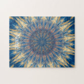 Blue Chakra Kaleidoscope Thunder_Cove Legpuzzel (Horizontaal)