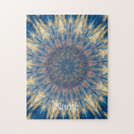 Blue Chakra Kaleidoscope Thunder_Cove Legpuzzel (Verticaal)