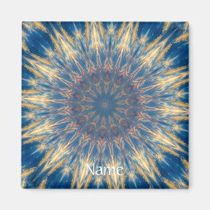 Blue Chakra Kaleidoscope Thunder_Cove Magneet