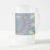 Blue Chakra Kaleidoscope Thunder_Cove Matglas Bierpul (Voorkant rechts)