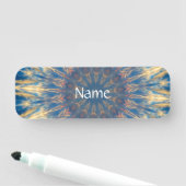 Blue Chakra Kaleidoscope Thunder_Cove Naamplaatje (In situ)