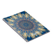 Blue Chakra Kaleidoscope Thunder_Cove Notitieboek (Rechterzijde)