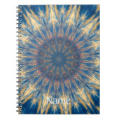 Blue Chakra Kaleidoscope Thunder_Cove Notitieboek (Voorkant)