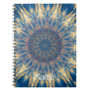 Blue Chakra Kaleidoscope Thunder_Cove Notitieboek