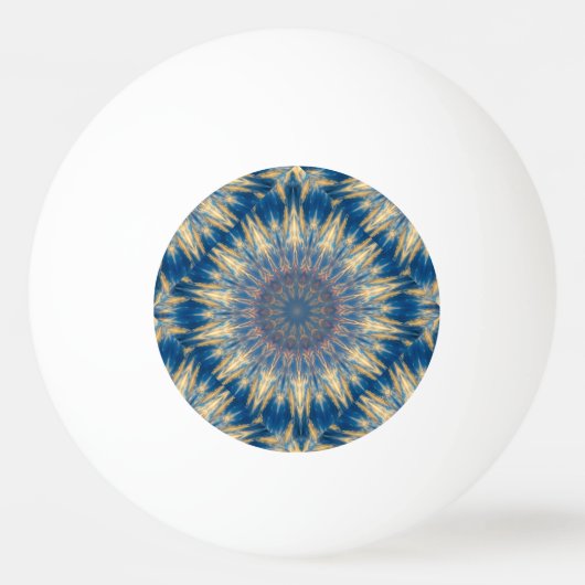 Blue Chakra Kaleidoscope Thunder_Cove Pingpongbal (Achterkant)