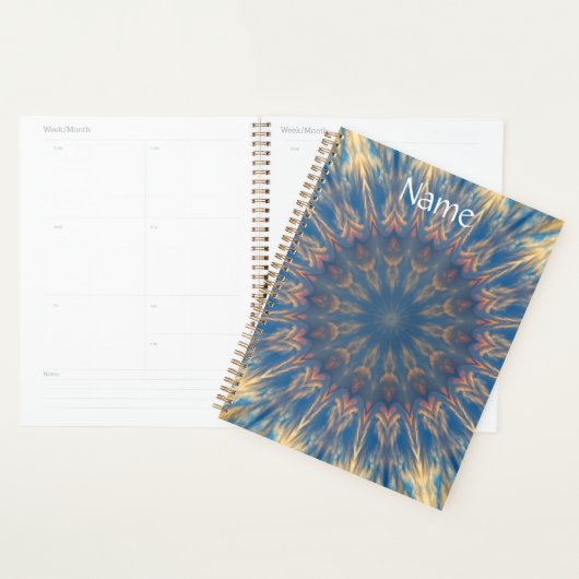 Blue Chakra Kaleidoscope Thunder_Cove Planner (Display)
