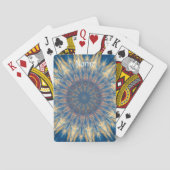 Blue Chakra Kaleidoscope Thunder_Cove Pokerkaarten (Achterkant)