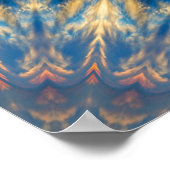 Blue Chakra Kaleidoscope Thunder_Cove Poster (Hoek)