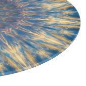 Blue Chakra Kaleidoscope Thunder_Cove Snijplank (Hoek)