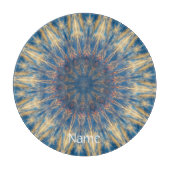 Blue Chakra Kaleidoscope Thunder_Cove Snijplank (Voorkant)