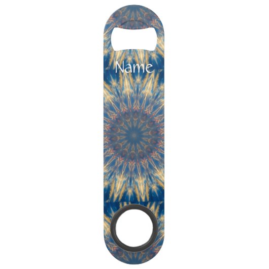 Blue Chakra Kaleidoscope Thunder_Cove Speed Flessenopener (Voorkant)