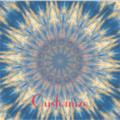 Blue Chakra Kaleidoscope Thunder_Cove Sticker (Voorkant)
