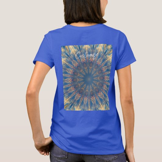 Blue Chakra Kaleidoscope Thunder_Cove T-shirt (Achterkant)