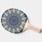 Blue Chakra Kaleidoscope Thunder_Cove Tafeltennisbatje (Zijkant)
