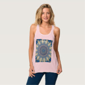 Blue Chakra Kaleidoscope Thunder_Cove Tanktop (Volledige Voorkant)