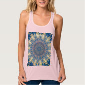 Blue Chakra Kaleidoscope Thunder_Cove Tanktop (Voorkant)