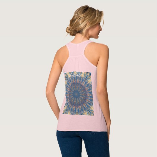 Blue Chakra Kaleidoscope Thunder_Cove Tanktop (Volledige Achterkant)