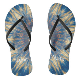 Blue Chakra Kaleidoscope Thunder_Cove Teenslippers