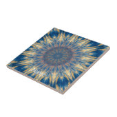 Blue Chakra Kaleidoscope Thunder_Cove Tegeltje (Zijkant)