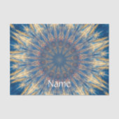 Blue Chakra Kaleidoscope Thunder_Cove Tissuepapier (Voorkant)