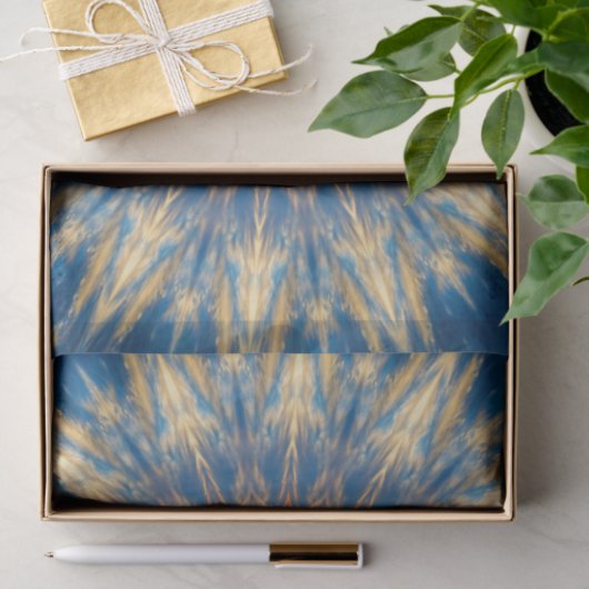 Blue Chakra Kaleidoscope Thunder_Cove Tissuepapier (Geschenk)