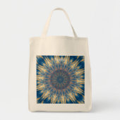 Blue Chakra Kaleidoscope Thunder_Cove Tote Bag (Voorkant)