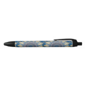 Blue Chakra Kaleidoscope Thunder_Cove Zwarte Inkt Pen (Bovenkant)