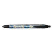 Blue Chakra Kaleidoscope Thunder_Cove Zwarte Inkt Pen (Achterkant)