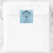 Blue Chandelier Save the Date Stickers (Tas)