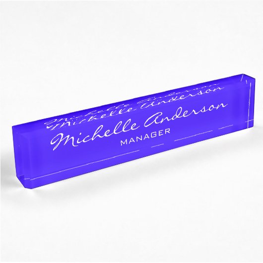 Blue Charm Professional Script Manager Naamplaat Naambordje