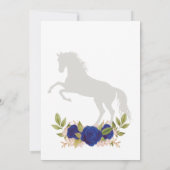 Blue Charro Invitation Mexican Western Invitation. Kaart (Achterkant)