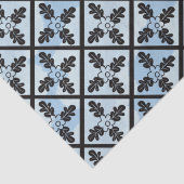 Blue Charter Eikenquiltpatroon Tissuepapier (Detail)