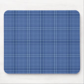 Blue Check Mousepad Muismat (Voorkant)