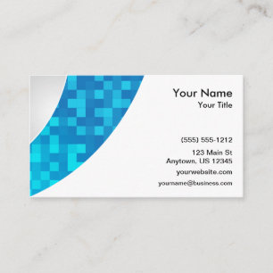 Blue Check Swoboop Visitekaartje