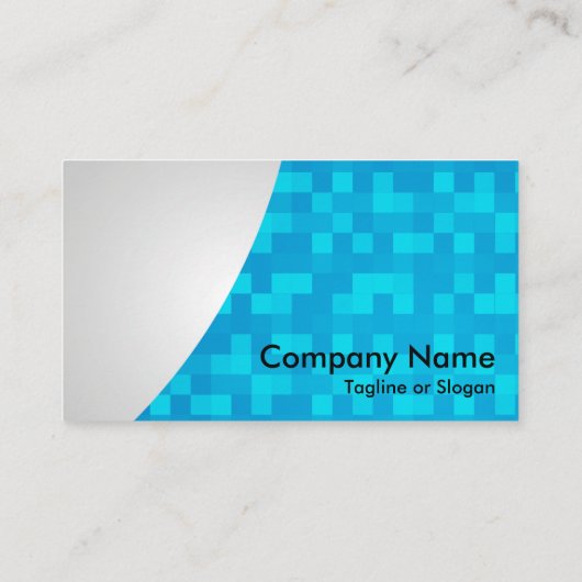 Blue Check Swoop Visitekaartje (Achterkant)