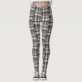 Blue Checker All-Over-Print Leggings (Voorkant)