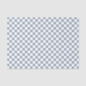 Blue Checker Checkerboard Checkered 00s 90s Retro Tissuepapier (Voorkant)