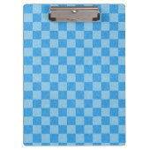 Blue Checker Glitter Klembord (Voorkant)