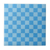 Blue Checker Glitter Tegeltje (Voorkant)