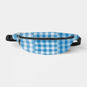 Blue Checker Patchwork Pattern Heuptasje (Voorkant)
