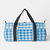 Blue Checker Patchwork Pattern Small Plunjezak (Voorkant)