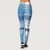 Blue Checkered Classic Scottish Pset Pattern. Leggings (Achterkant)