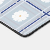 Blue Checkered Daisy pattern Bureaumat (Hoek)