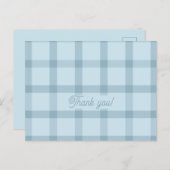 Blue Checkered Kaart (Voorkant / Achterkant)