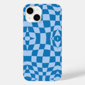 Blue Checkered Pattern Case-Mate iPhone Case (Achterkant)