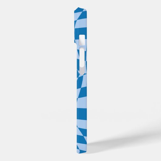 Blue Checkered Pattern Case-Mate iPhone Case (Achterkant / Links)