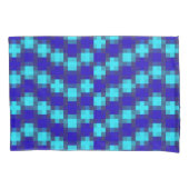 Blue Checkered Pattern, Kussensloop (Voorkant)