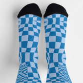 Blue Checkered Pattern Sokken (Top)