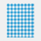 Blue Checkered Square Seamless Pattern Fleece Deken (Voorkant)